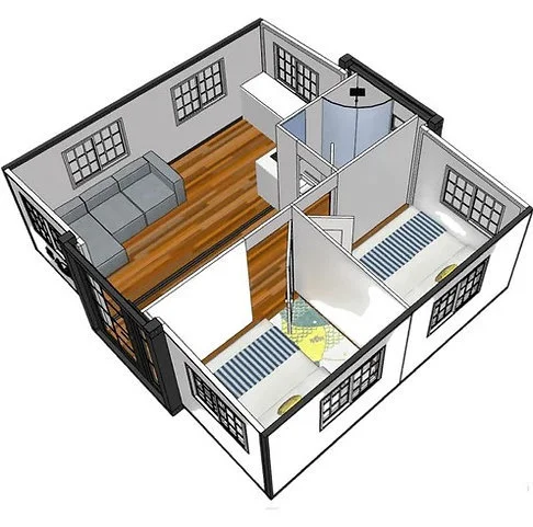 Tiny House avec Deux Chambres et Cuisine 2024 – Image 3