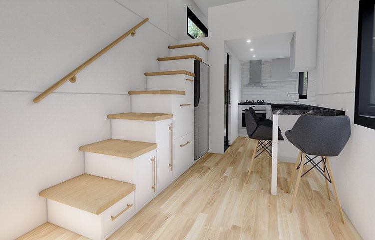 Tiny house sur roues de moins de 3,5t Maison mobile clé en main – Image 11