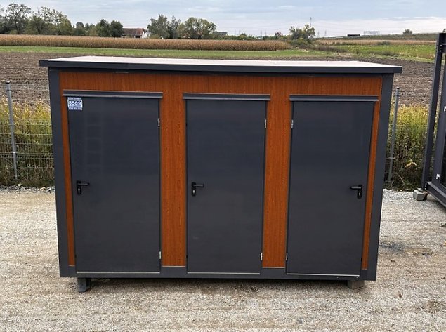 Container Sanitaire Pavillon WC avec Triple Cabine – Image 4