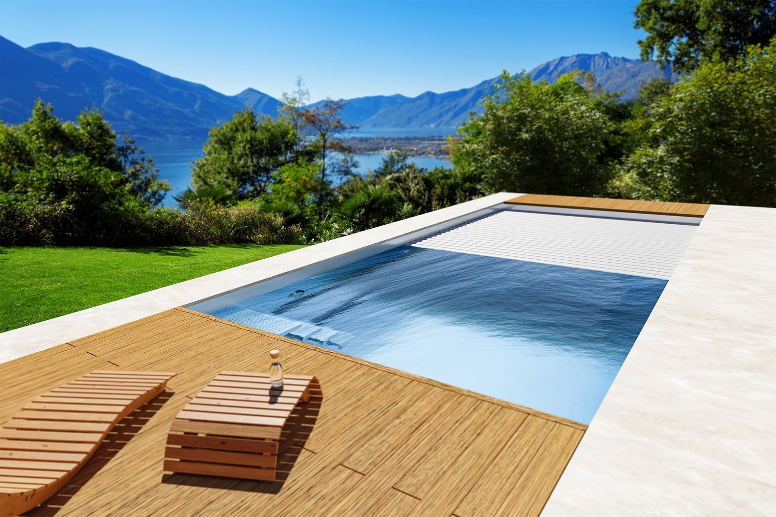 Piscine en acier inoxydable INOX avec skimmer