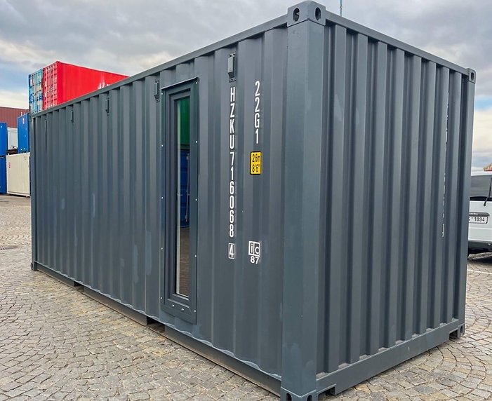 Conteneur maritime 20′ IICL6 avec porte sectionnelle motorisée – Image 5