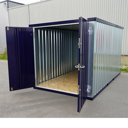Conteneur démontable bleu acier 3 x 2 mètres – avec double porte – Image 4