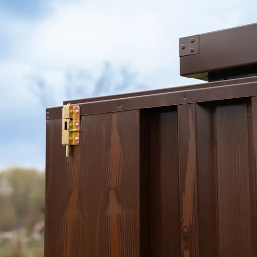 Container imitation bois 3 x 2 mètres – avec double porte grand coté – Image 5