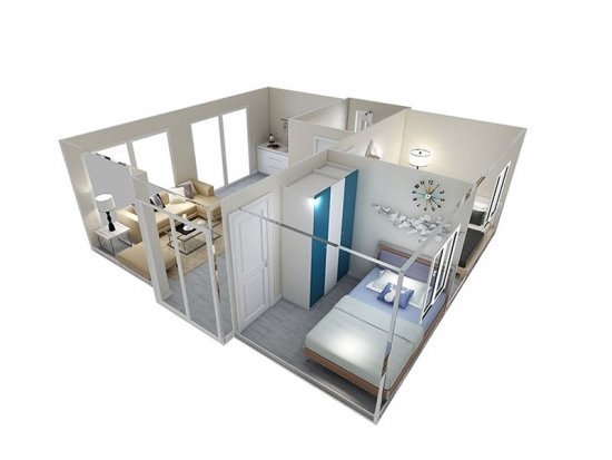 Conteneur d'habitation mobile / Tiny House de luxe deux chambres à coucher – Image 8