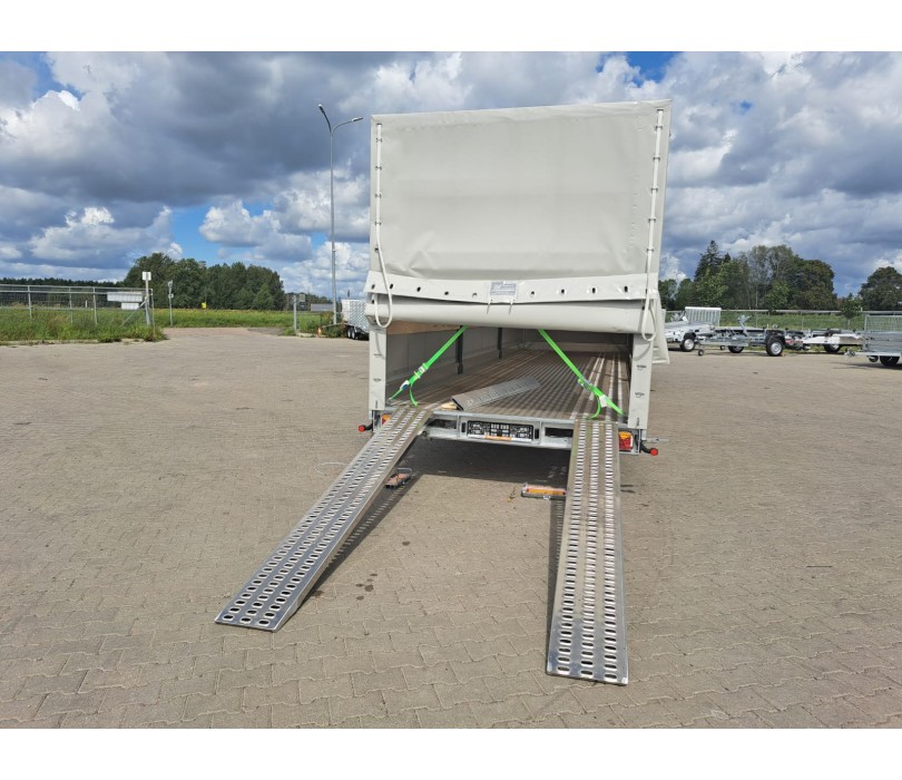 Remorque porte-voitures STIM avec rideau coulissant, PTAC 3500 kg, avec treuil électrique – Image 5